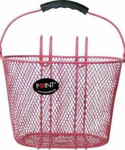 Point - Voorwiel Korf Fietsmand - Roze