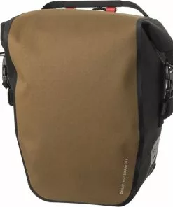 AGU Clean Enkele Fietstas Shelter Medium - Bruin - 17L - Waterdicht - Makkelijke Montage - 3M Reflectie