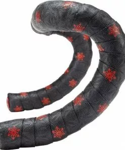 Supacaz Super Sticky Kush - Galaxy - Red Print W/ Ano Red Plugs - Stuurlint