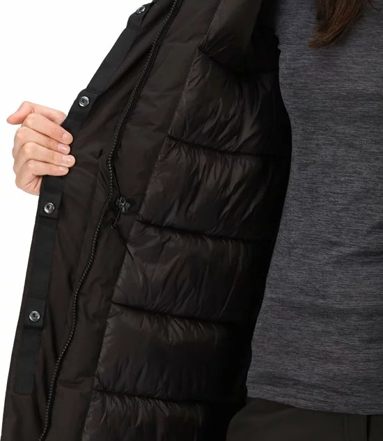 Regatta, Womens Yewbank II Waterdichte Dames Winterjas, Zwart, Maat 40 11 Regatta, Womens Yewbank II Waterdichte Dames Winterjas, Zwart, Maat 40 - Afbeelding 11