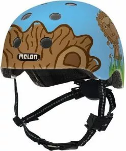 Melon Fietshelm Toddler Robin & Leo Junior Blauw Mt 44-50 Cm