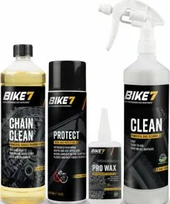 Bike7 "Voordeelpakket" Clean 1L + Chain Clean 1L + Protect 500ml + Pro Wax 150ml