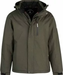 BJ?RNSON BJ RNSON Kick Regenjas / Winterjas Heren - Waterdicht - Maat 2XL - Rosin Groen