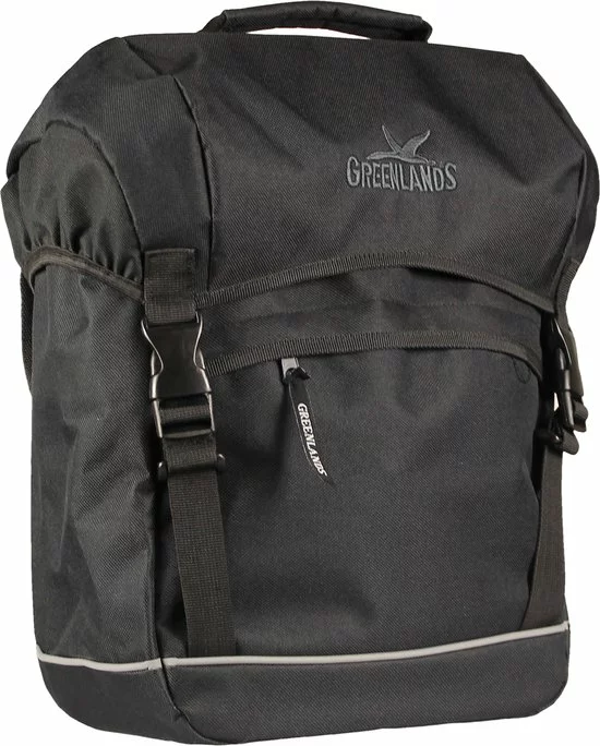Greenlands Travel - Enkele Fietstas - Lichtgewicht - Reflecterende Bies - 20 L - Zwart 1 Greenlands Travel - Enkele Fietstas - Lichtgewicht - Reflecterende Bies - 20 L - Zwart