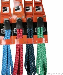 ESTARK Snelbinder - Bike Parts Snelbinder Voor Op De Fiets - Bagagerek 1 Stuks 60x3x1cm In Allerlei Kleuren | Elastieken Bindersset Voor De Bagagedrager | Fietsonderdelen Klein - Zwart -Fietsen-accessoires Verkoopwinkel 550x697 1