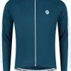 Rogelli Explore Wielershirt - Lange Mouwen - Blauw/Wit - Maat L