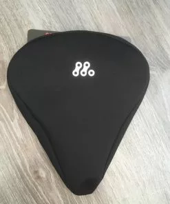 HFS Luxe Gelzadel Hoes| Gelzadeldek Zwart Met Wit| Zadelhoes Zwart Met Gel| Comfortabel Fietsen Met Een Zacht Zadel|fietsen Comfortabel Maken|gelzitting