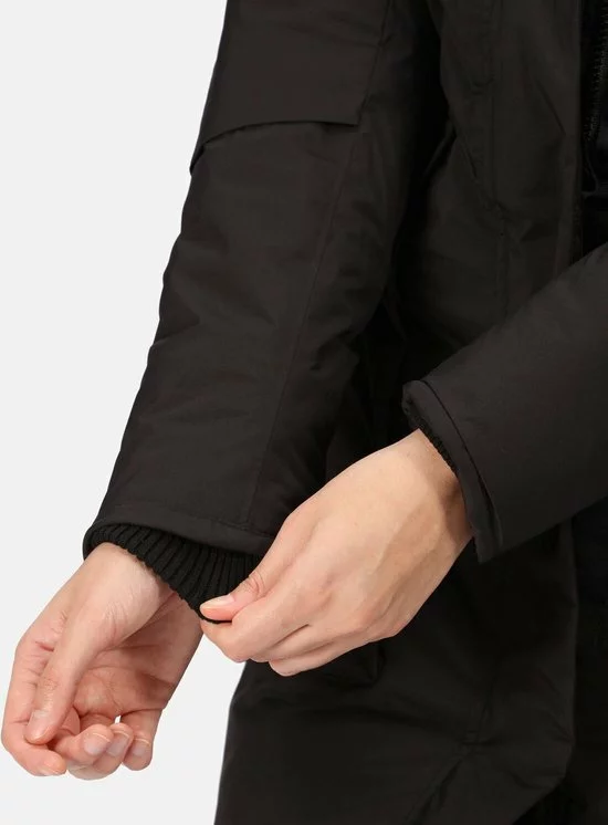 Regatta, Womens Yewbank II Waterdichte Dames Winterjas, Zwart, Maat 40 15 Regatta, Womens Yewbank II Waterdichte Dames Winterjas, Zwart, Maat 40 - Afbeelding 15