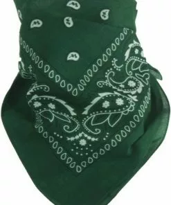 Heble? *** Boerenzakdoek Donker Groen - Classic Zakdoek Bandana Donker Groen - Sport&Spel - Van Heble ***